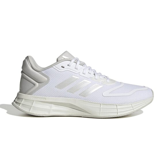 adidas Duramo 10 - Womens Running Shoes Cloud White Metallic Grey HP2388 NEW - Picture 1 of 8